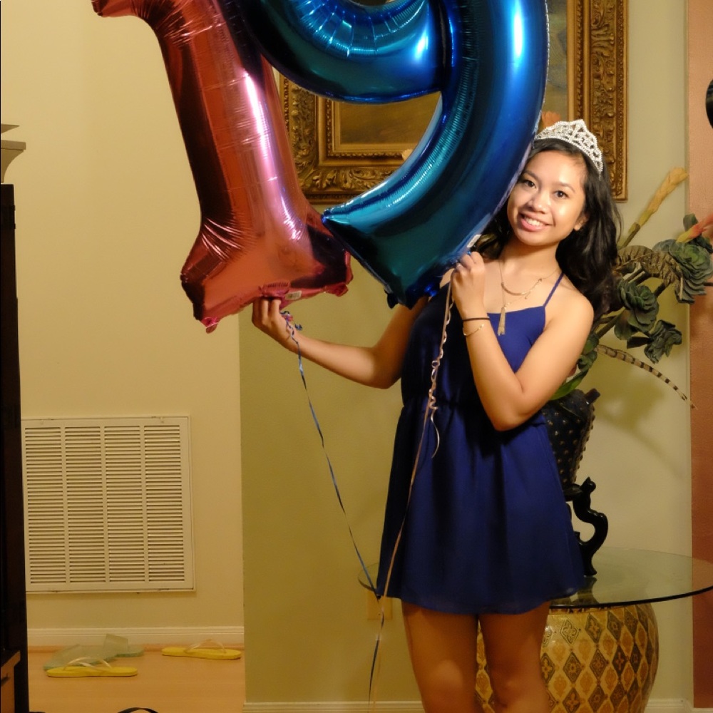 Tobi Blue Mini Dress